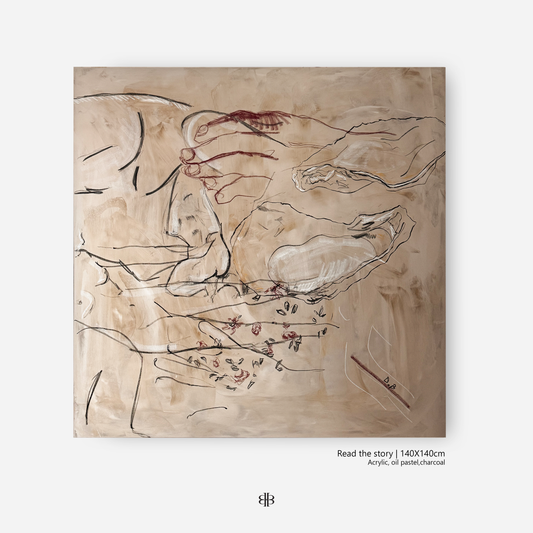 "Read the story" painting