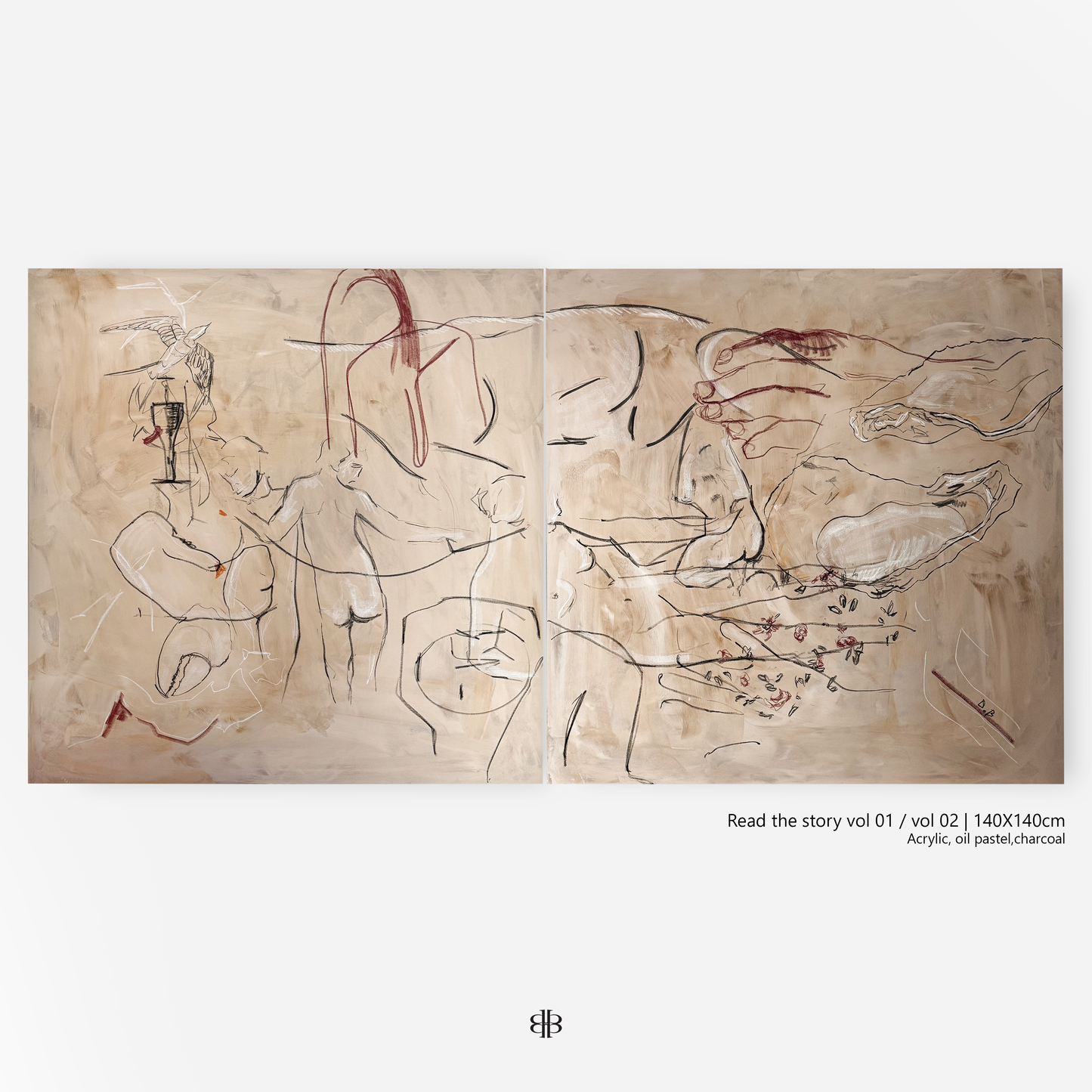 "Read the story" painting