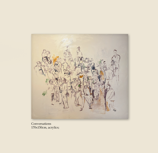"Conversations" painting