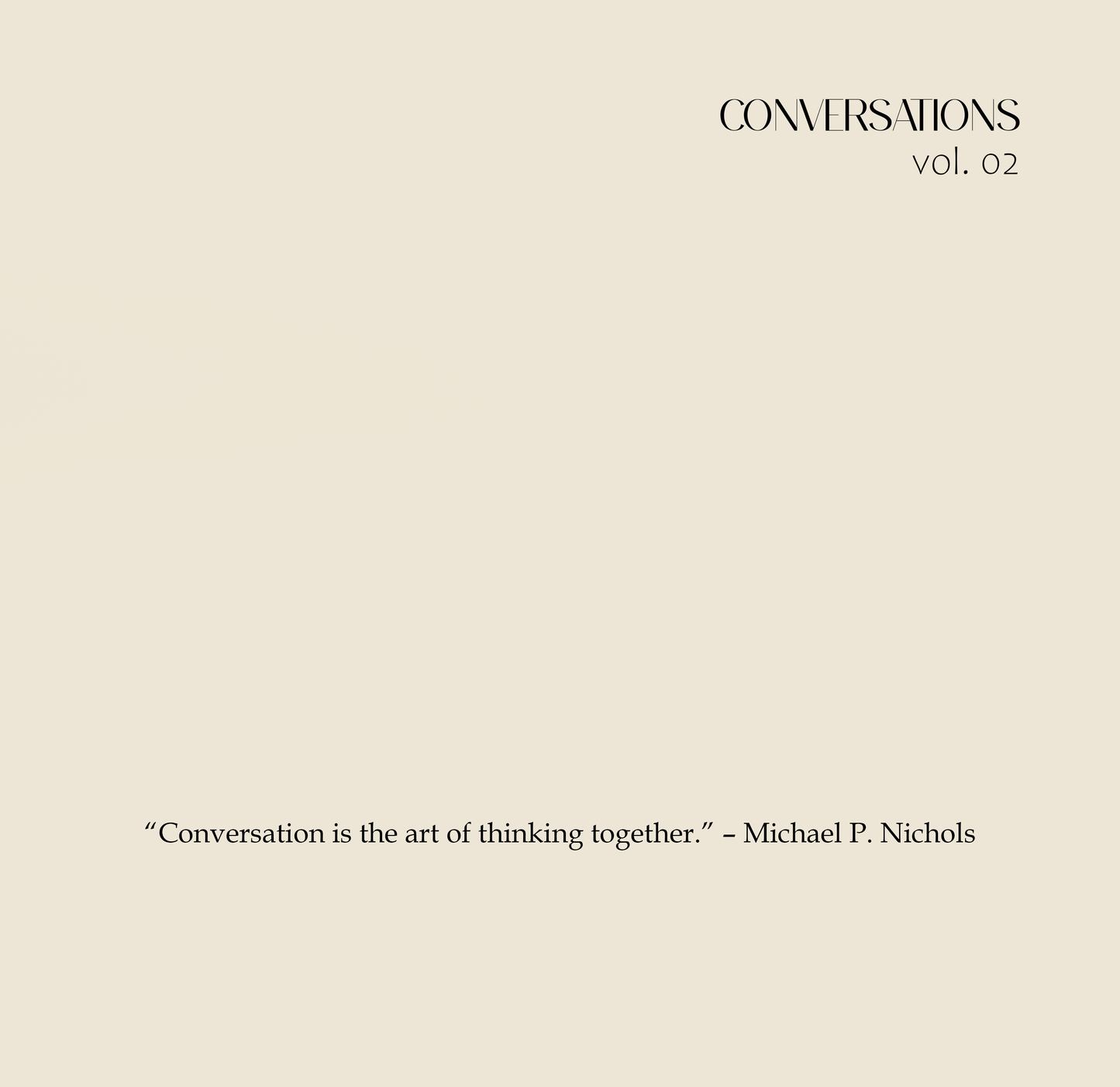 "Conversations" painting vol02