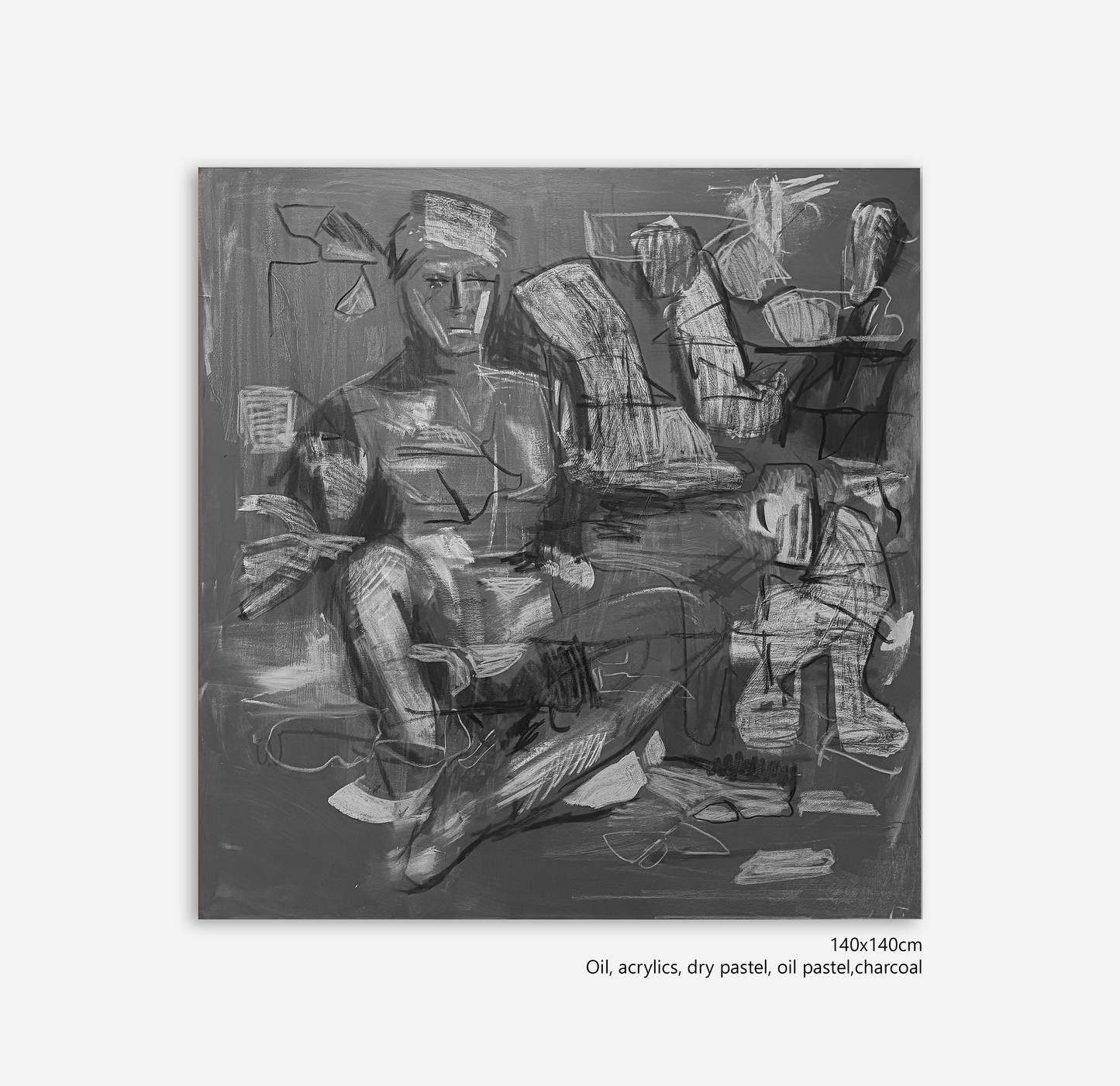 "The waiting room" painting