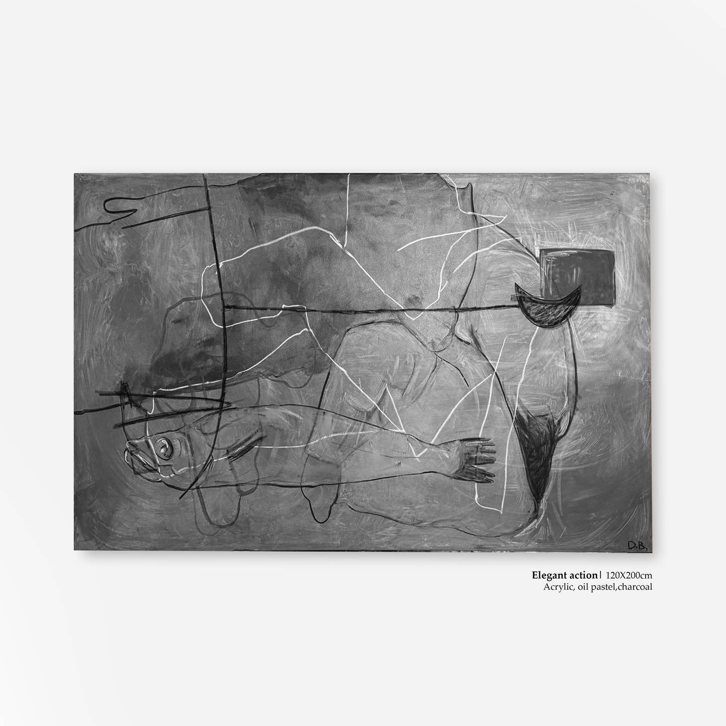 'Elegant action' Painting