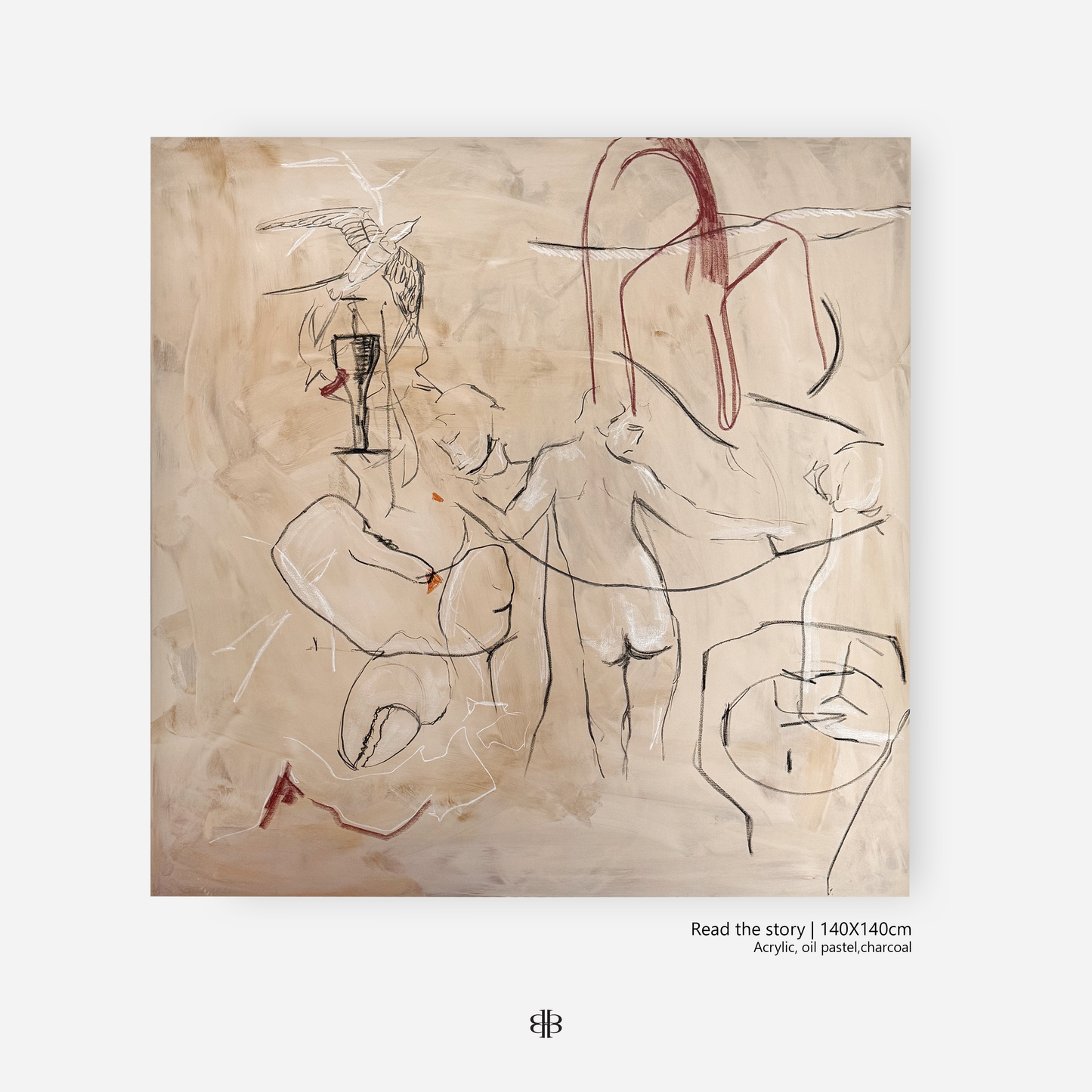 "Read the story" painting